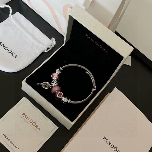 Pandora pink balloon bracelet - Picture 6 of 8